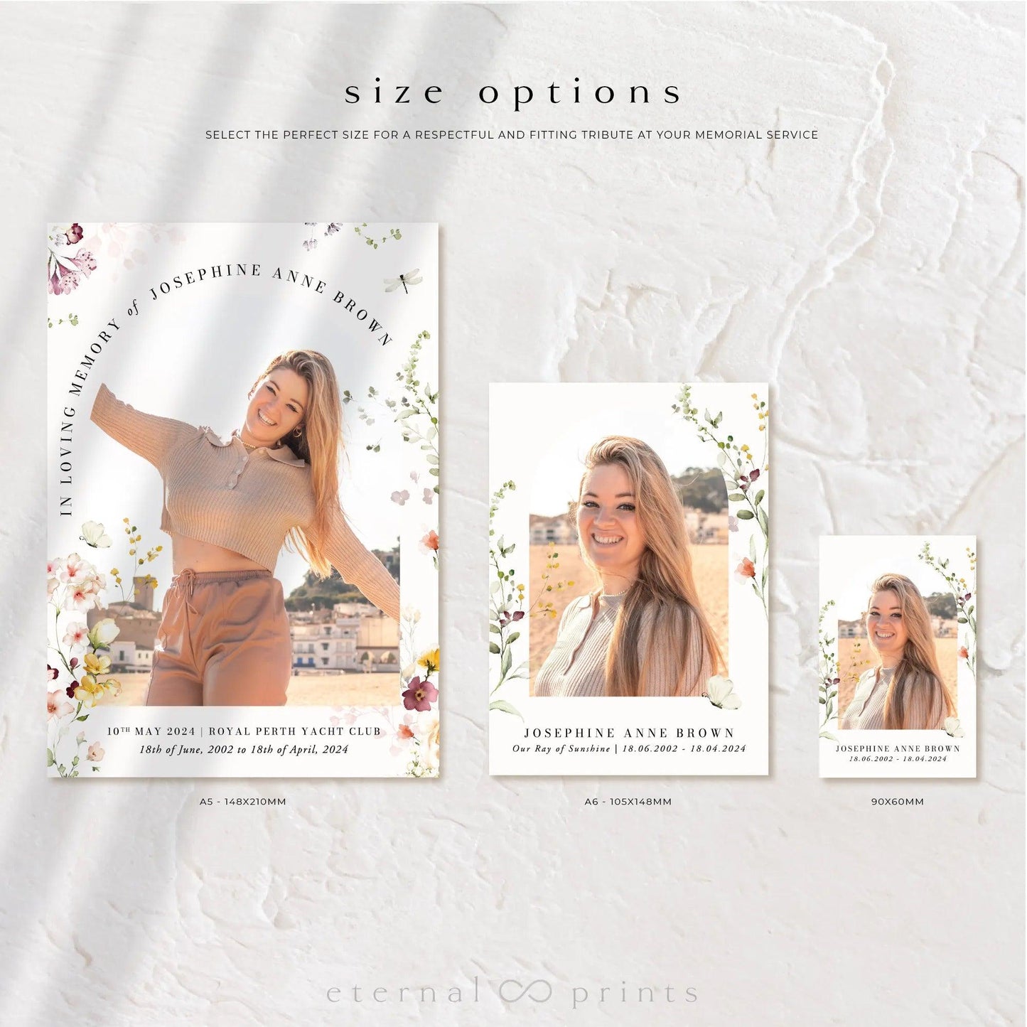 Memorial Cards - Wildflowers - Eternal Prints