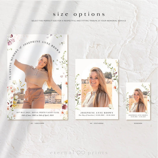 Memorial Cards - Wildflowers - Eternal Prints