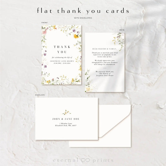 Thank You Cards - Wildflowers - Eternal Prints