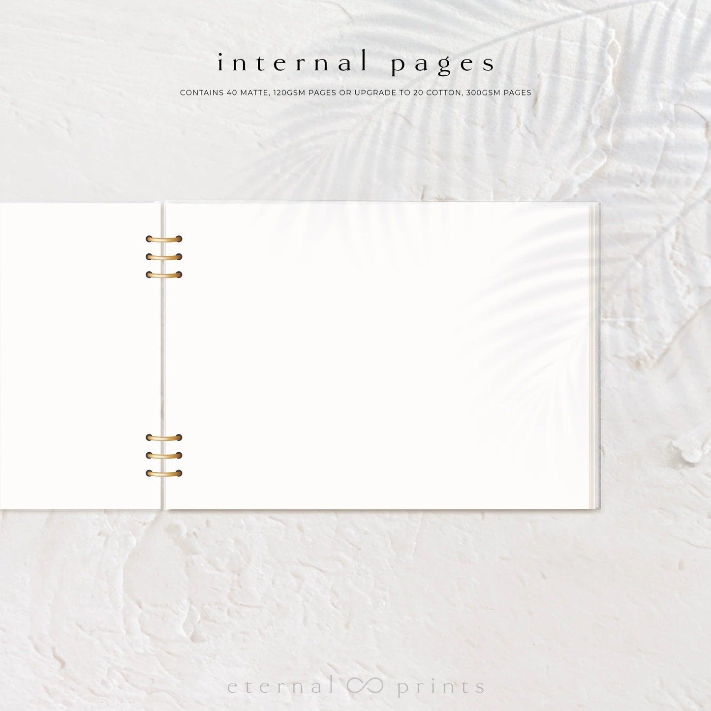 Acrylic Guest Book - White Flowers - Eternal Prints