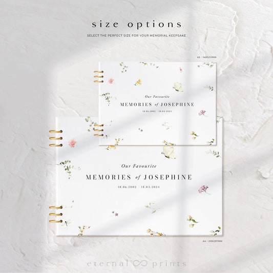 Acrylic Guest Book - Wildflowers - Eternal Prints