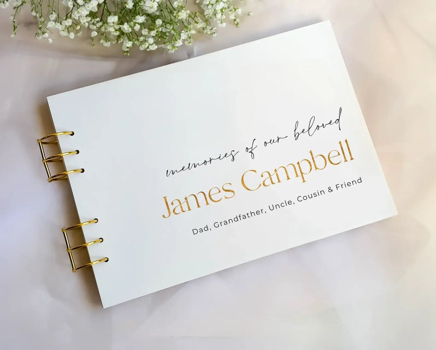 White Acrylic Guest Book