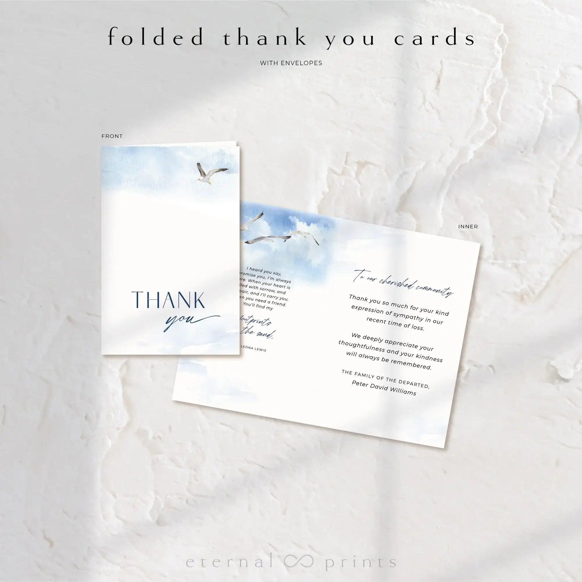 Thank You Cards - Coastal - Eternal Prints