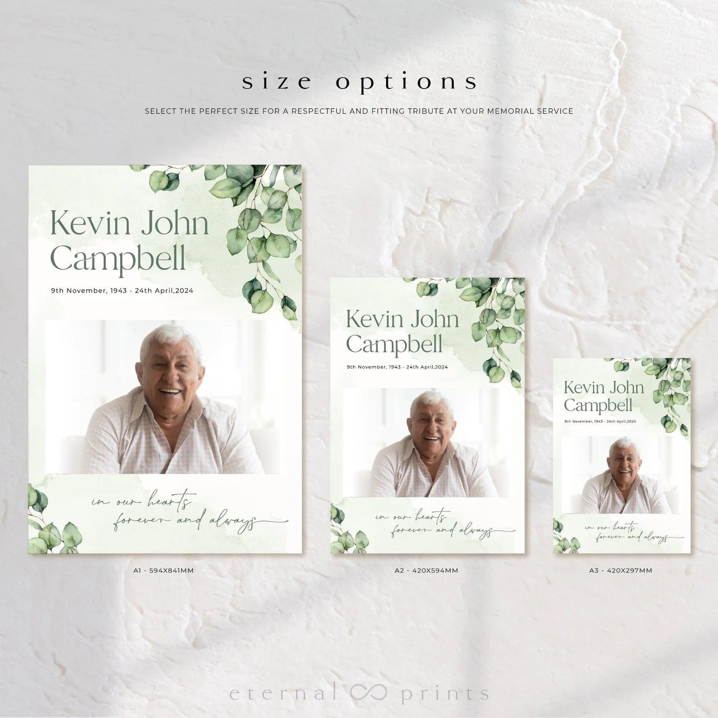 Welcome Sign - Eucalyptus Leaves - Eternal Prints