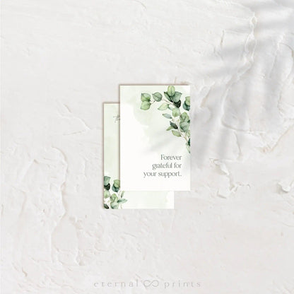 Thank You Cards - Eucalyptus Leaves - Eternal Prints