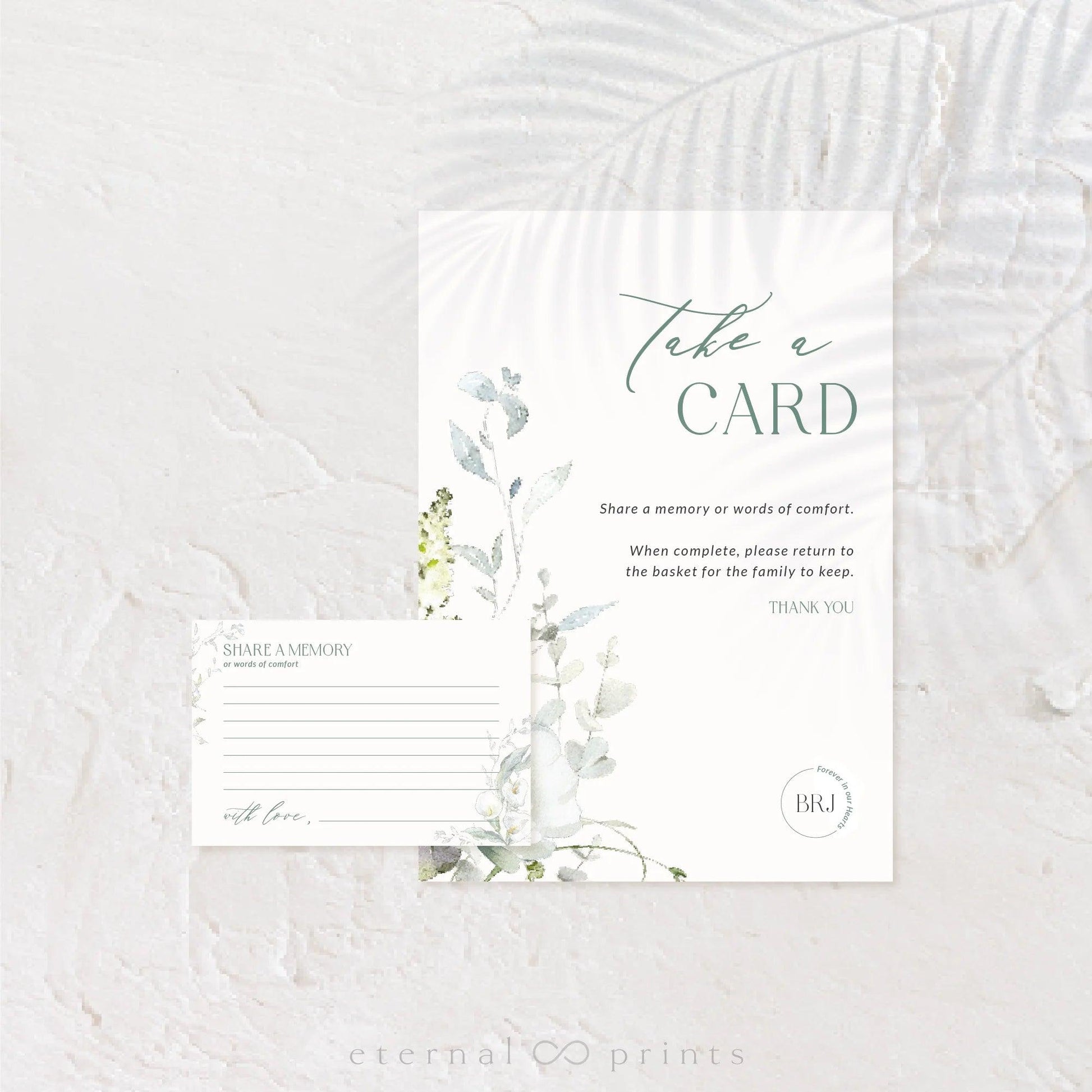 Share a Memory Set - White Flowers - Eternal Prints