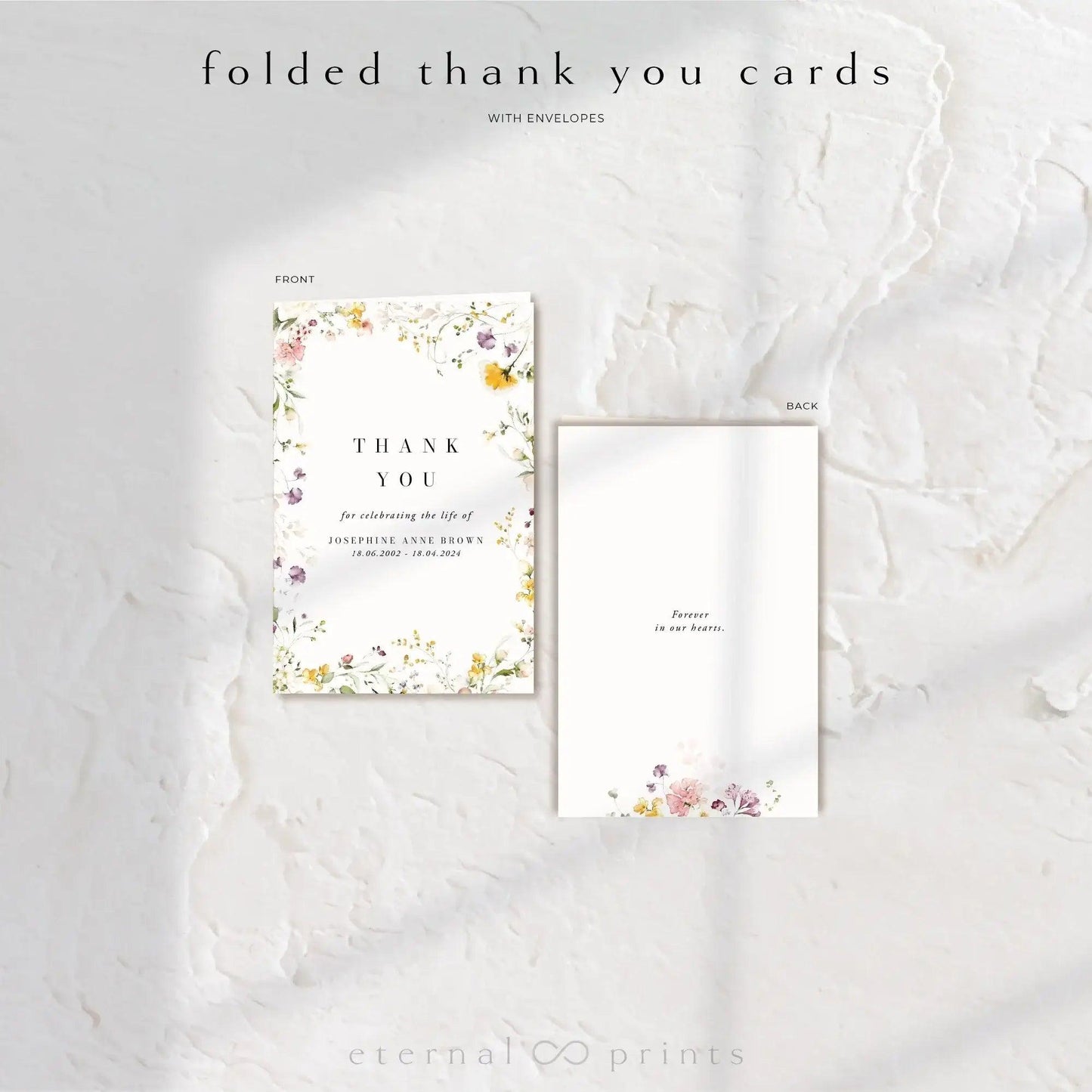 Thank You Cards - Wildflowers - Eternal Prints