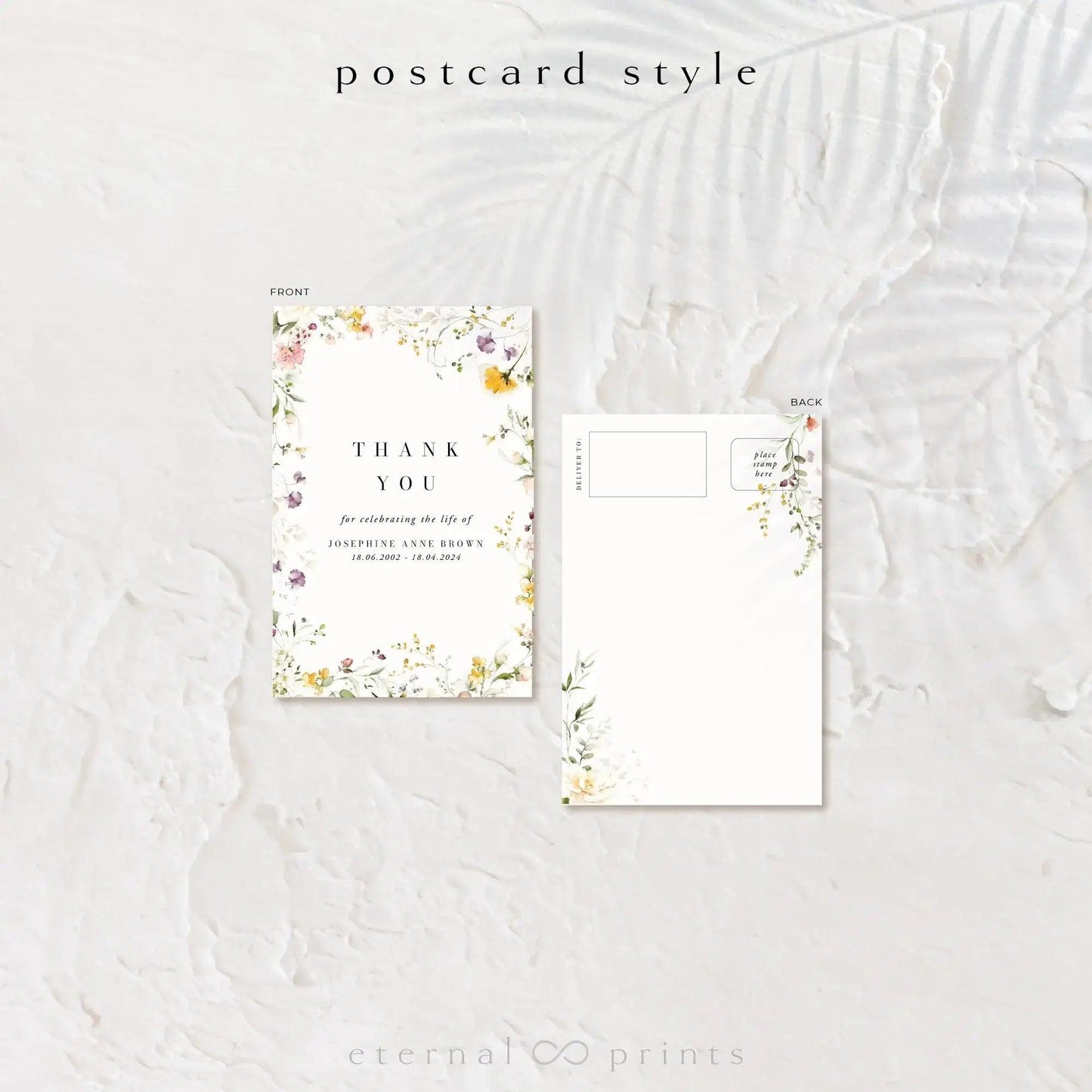 Thank You Cards - Wildflowers - Eternal Prints