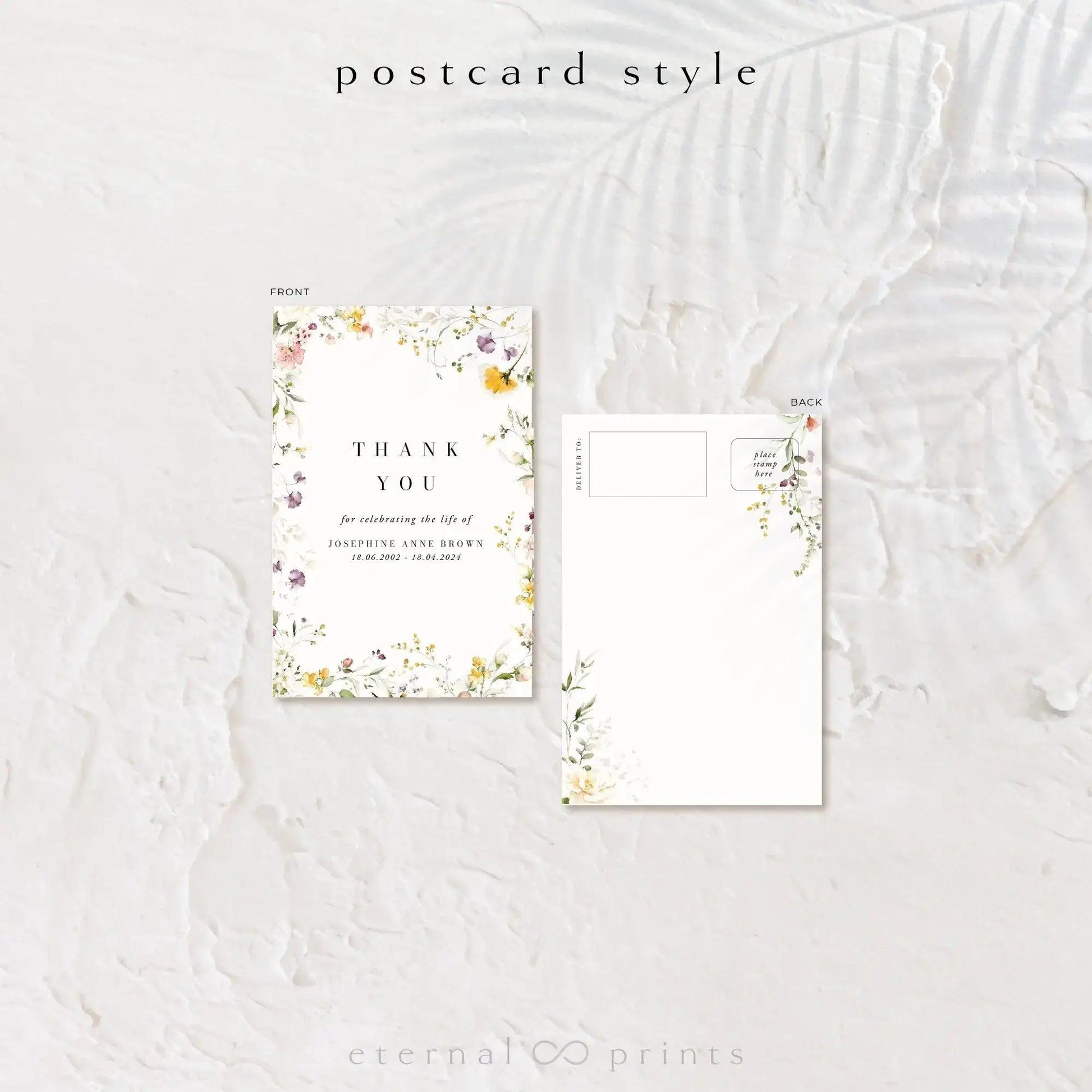 Thank You Cards - Wildflowers - Eternal Prints