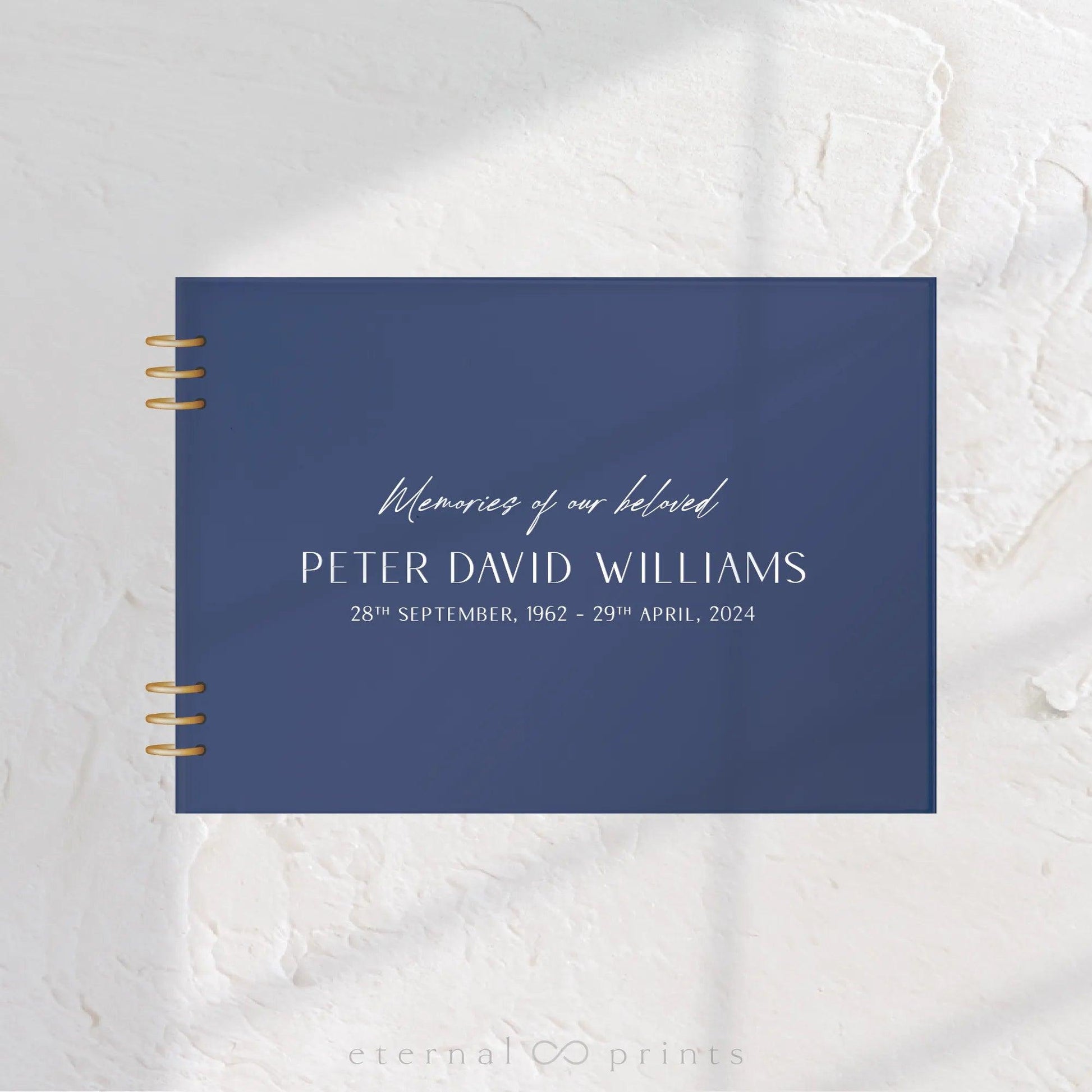 Acrylic Guest Book - Coastal - Eternal Prints