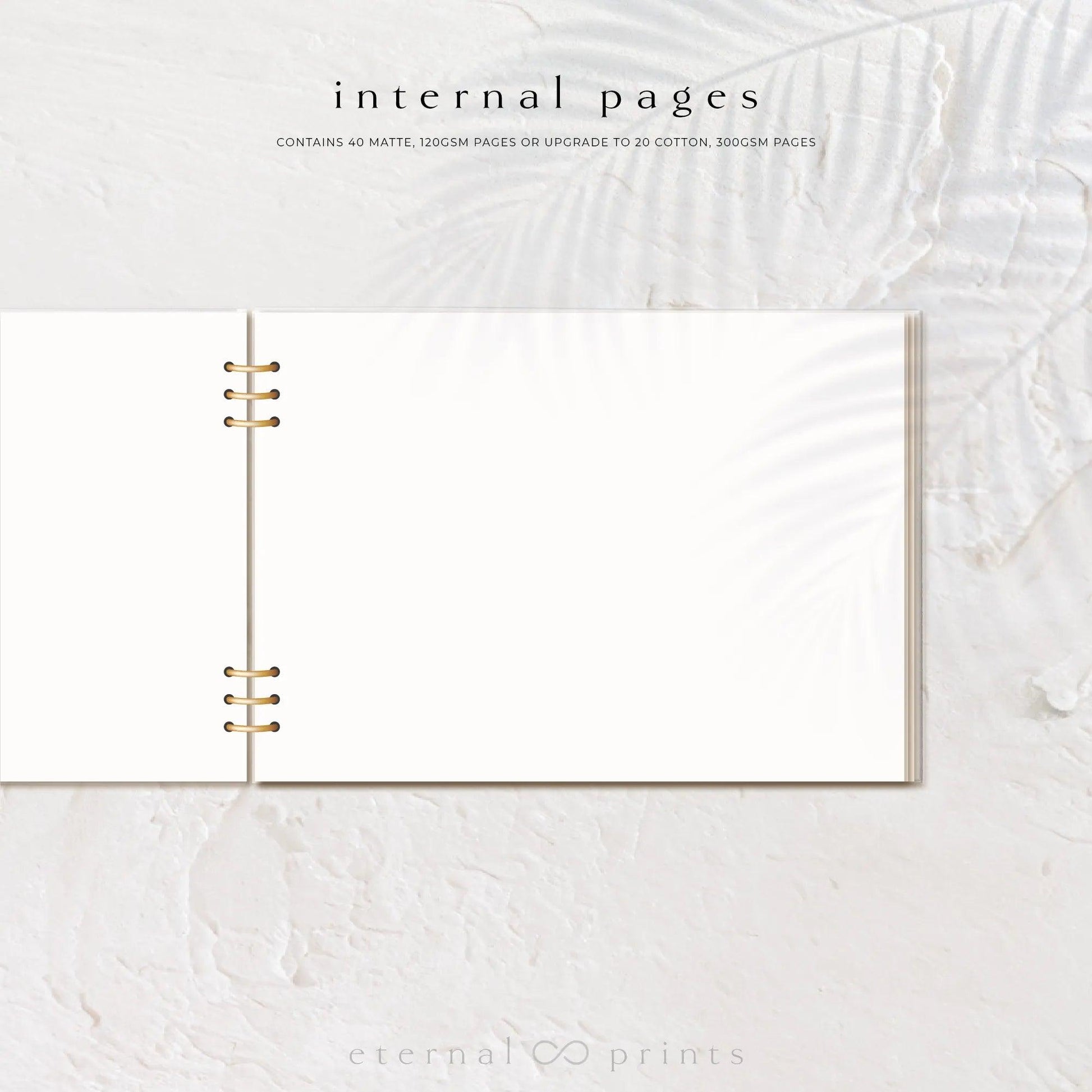 Acrylic Guest Book - Eucalyptus Leaves - Eternal Prints