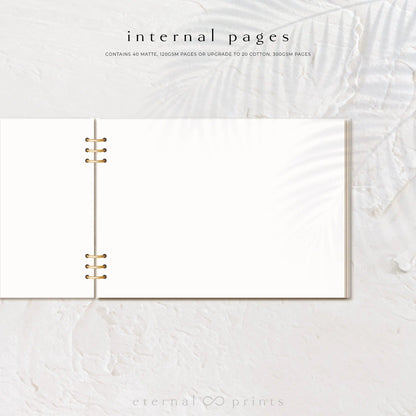 Acrylic Guest Book - Eucalyptus Leaves - Eternal Prints