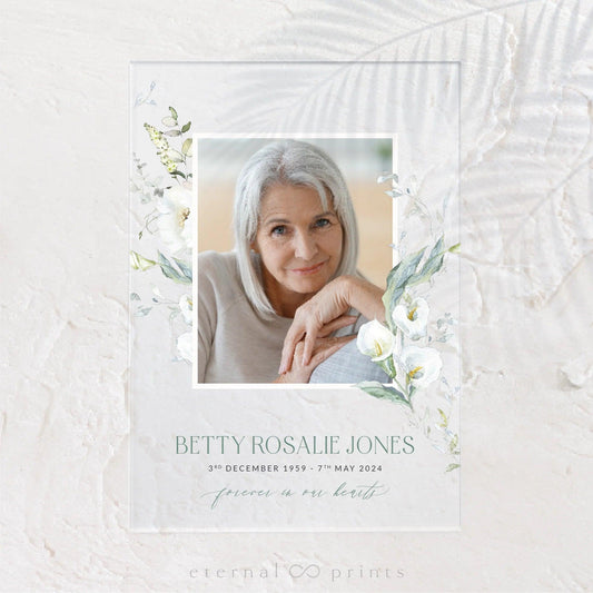Acrylic Photo Prints - White Flowers - Eternal Prints
